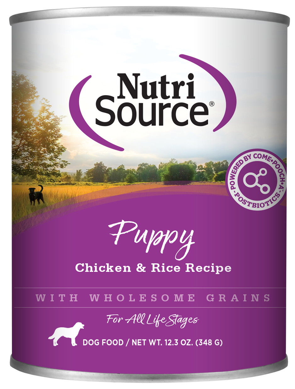 Nutri Source Puppy Chicken & Rice 12.3oz Case of 12