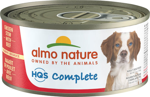 Almo Nature HQS Complete Chicken Stew With Beef Canned Dog Food