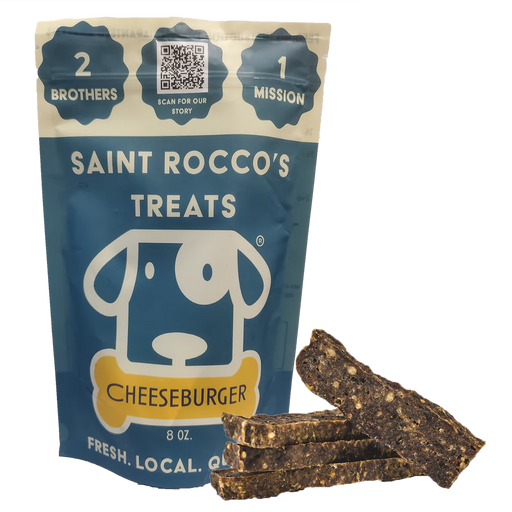 Saint Rocco's Cheeseburger Recipe Jerky Dog Treats