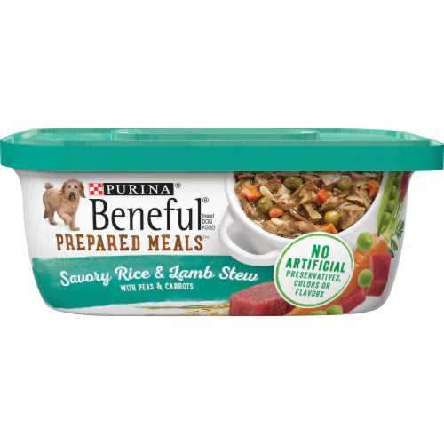 Purina Beneful Prepared Meals Savory Rice and Lamb Stew Wet Dog Food 10 oz