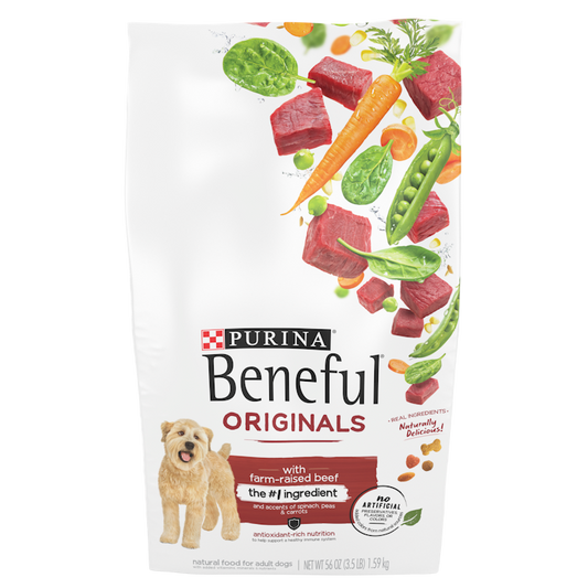 Purina Beneful Originals With Farm-Raised Beef Dry Dog Food 3.5 lb