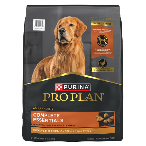 Pro Plan Complete Essentials Adult Shredded Blend Chicken & Rice Dry Dog Food