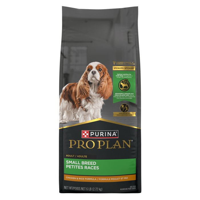 Purina Pro Plan Small Breed Chicken & Rice Formula Dry Dog Food, 6 lb