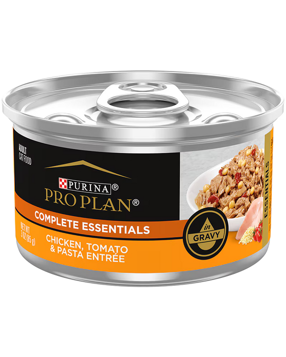 Purina Pro Plan Savor Adult Chicken Tomato and Pasta Entree in Gravy Cat Food 3 oz Case of 24
