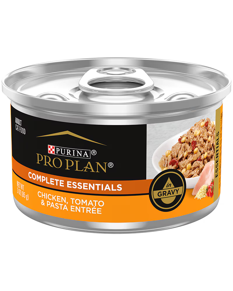 Purina Pro Plan Savor Adult Chicken Tomato and Pasta Entree in Gravy Cat Food 3 oz Case of 24