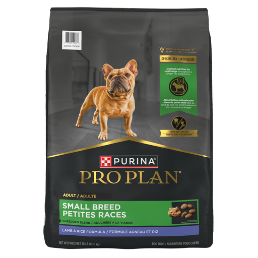Purina Pro Plan Shredded Blend Small Breed Lamb & Rice Formula Dry Dog Food