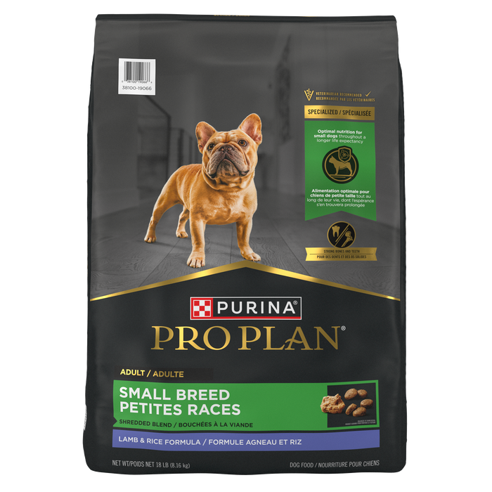Purina Pro Plan Shredded Blend Small Breed Lamb & Rice Formula Dry Dog Food