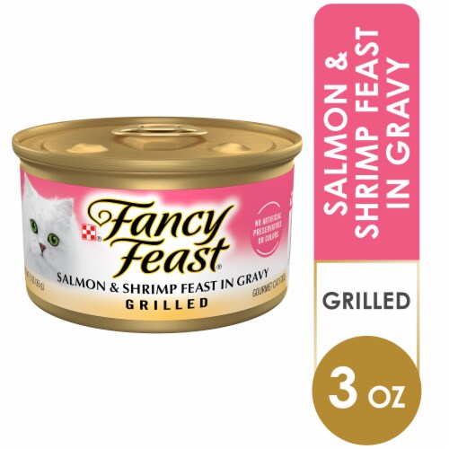 Fancy Feast Grilled Salmon & Shrimp Feast in Gravy 3 oz Can