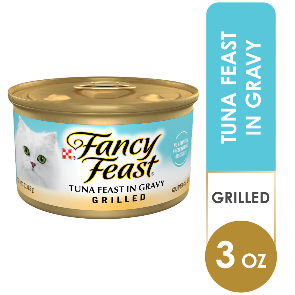 Fancy Feast Grilled Tuna Wet Cat Food 24 x 3 oz