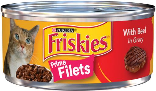 Purina Friskies Prime Filets Beef Wet Cat Food 5.5 oz