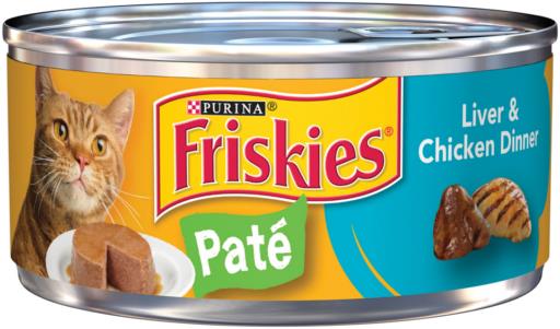 Purina Friskies Pate Liver & Chicken Dinner Wet Cat Food 5.5 oz