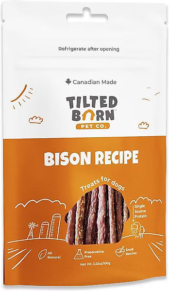 Tilted Barn Pet Co. Bison Recipe Dog Treats, 3.53oz