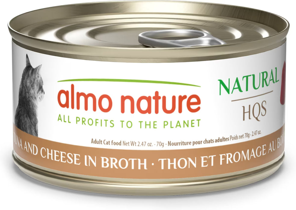Almo Nature HQS Natural Tuna And Cheese in Broth