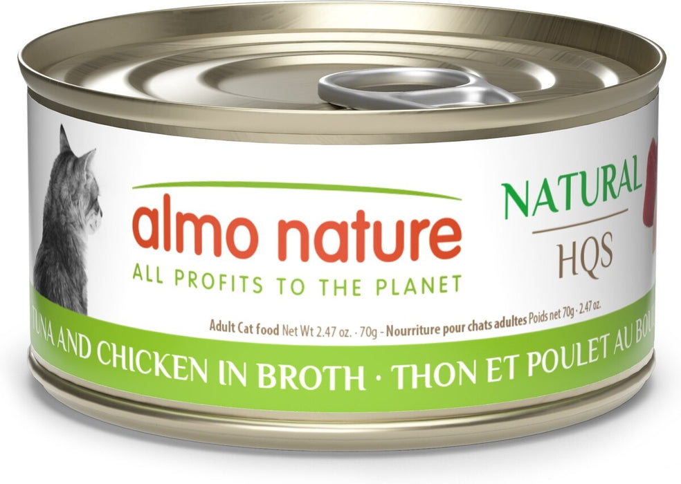 Almo Nature HQS Natural Tuna And Chicken in Broth 2.47oz