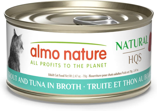 Almo Nature HQS Natural Trout And Tuna in Broth 2.47oz
