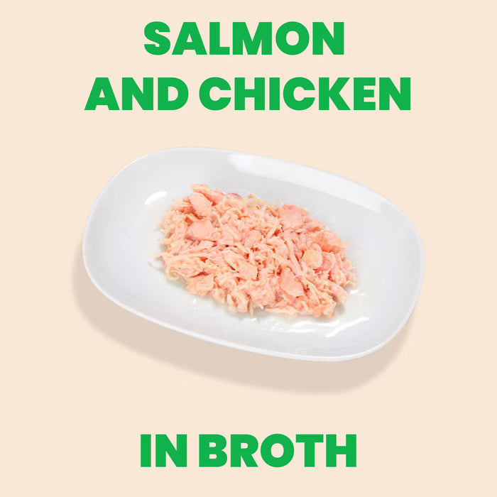 Almo Nature HQS Natural Salmon And Chicken in Broth 2.47 oz