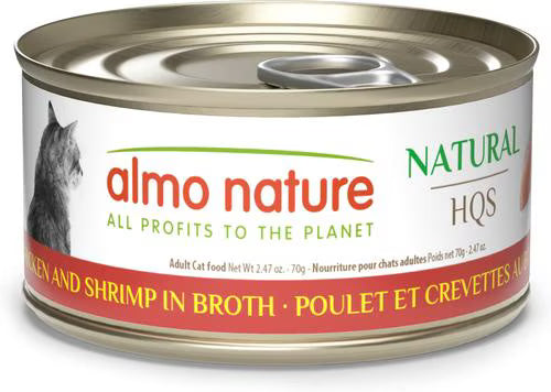 Almo Nature HQS Natural Chicken With Shrimp in Broth 2.47oz