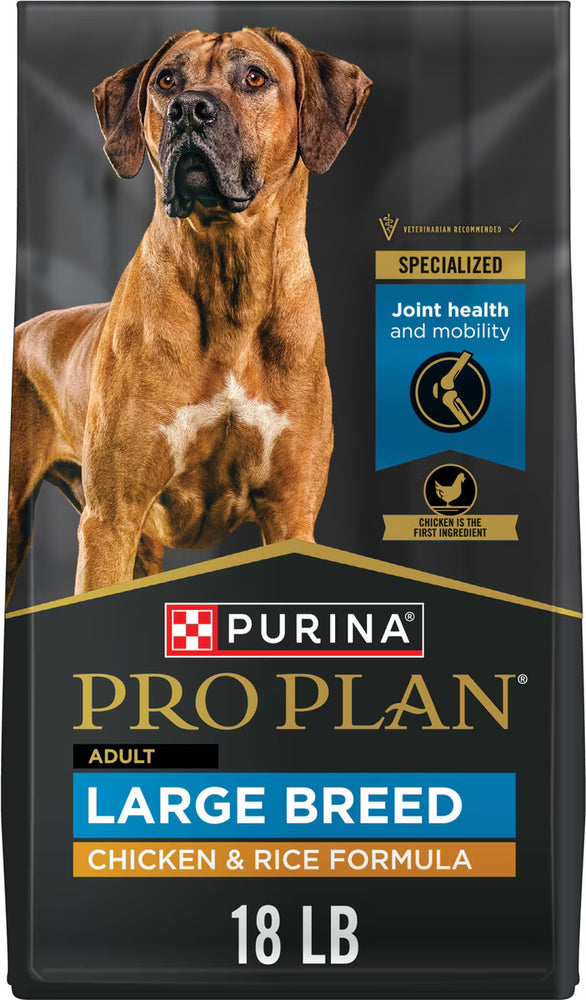 Purina Pro Plan Adult Large Breed Chicken and Rice Dry Dog Food 34 lb Bag