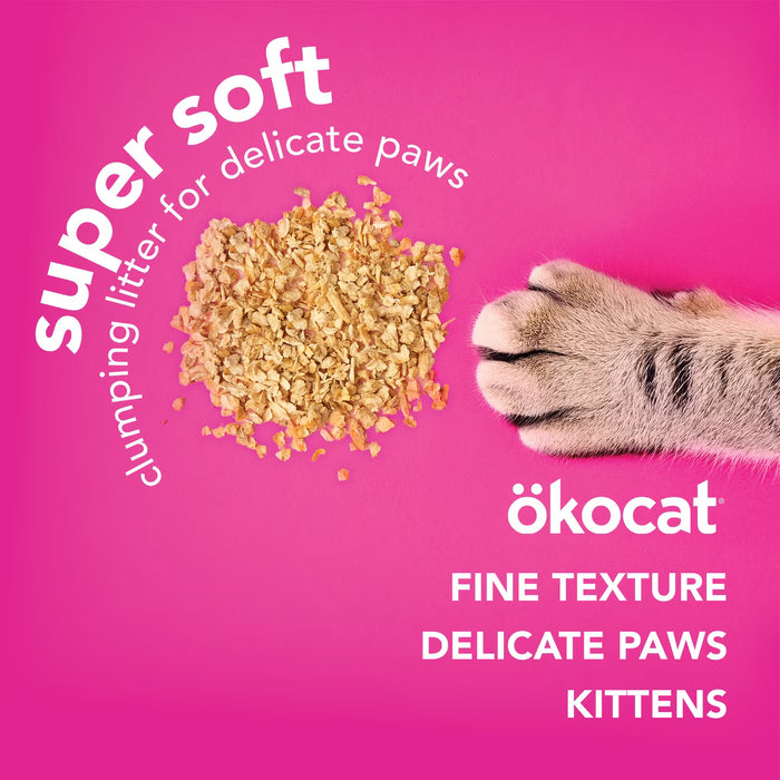 ökocat Super Soft Clumping Wood Cat Litter, Unscented