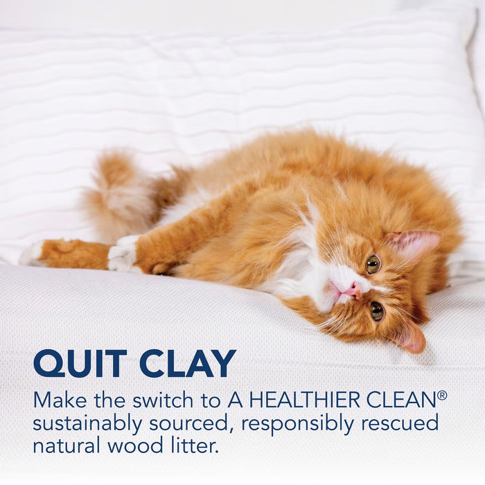 ökocat Less Mess Low-Tracking Clumping Wood Cat Litter Mini-Pellets, Unscented