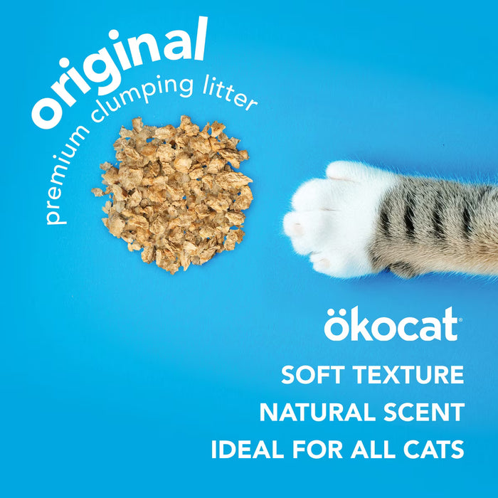 ökocat Original Premium Clumping Natural Wood Cat Litter, Unscented