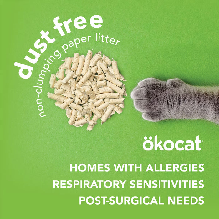 ökocat Dust Free Non-Clumping Paper Pellet Cat Litter, Unscented