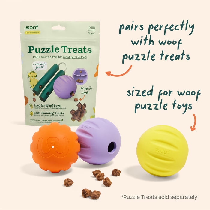 Woof Flyball 2-in-1 Fetch Ball & Puzzle Toy