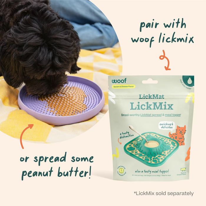 Woof Fly n' Feed – 2-in-1 Flying Disc & Lick Mat