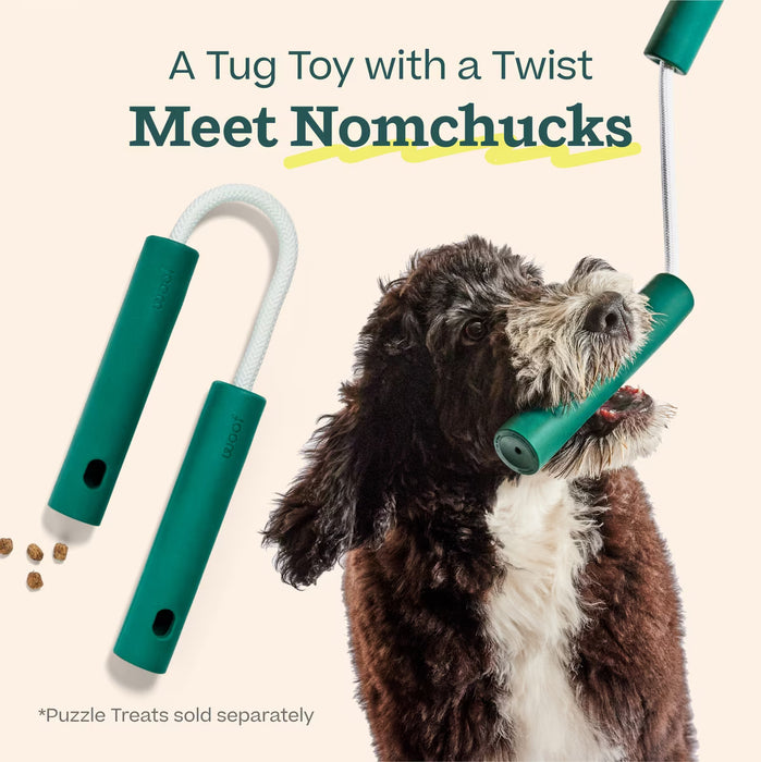 Woof Forager Nomchuck – 2-in-1 Puzzle Feeder & Tug Toy