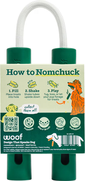 Woof Forager Nomchuck – 2-in-1 Puzzle Feeder & Tug Toy