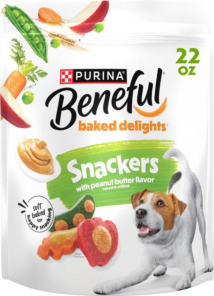 Purina Beneful Baked Delights Snackers With Apples Carrots and Peas Dog  20oz