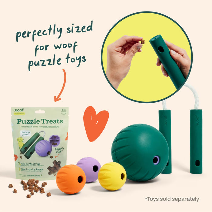 Woof Puzzle Treats – Air-Dried Chicken