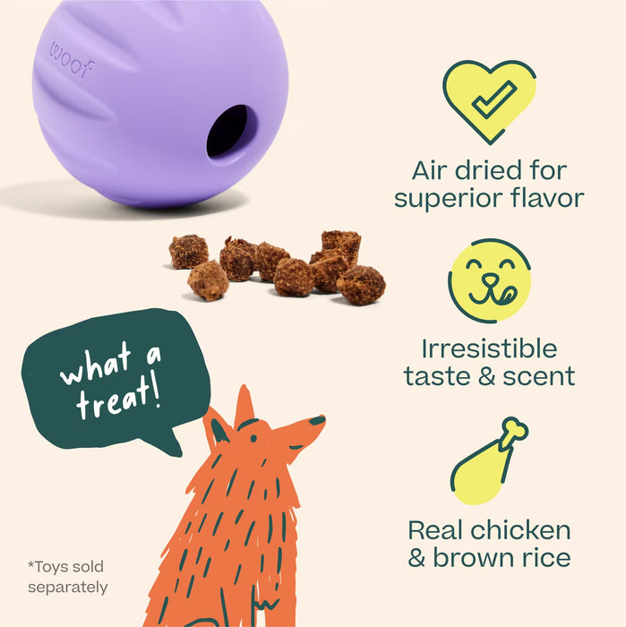 Woof Puzzle Treats – Air-Dried Chicken