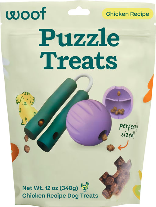 Woof Puzzle Treats – Air-Dried Chicken