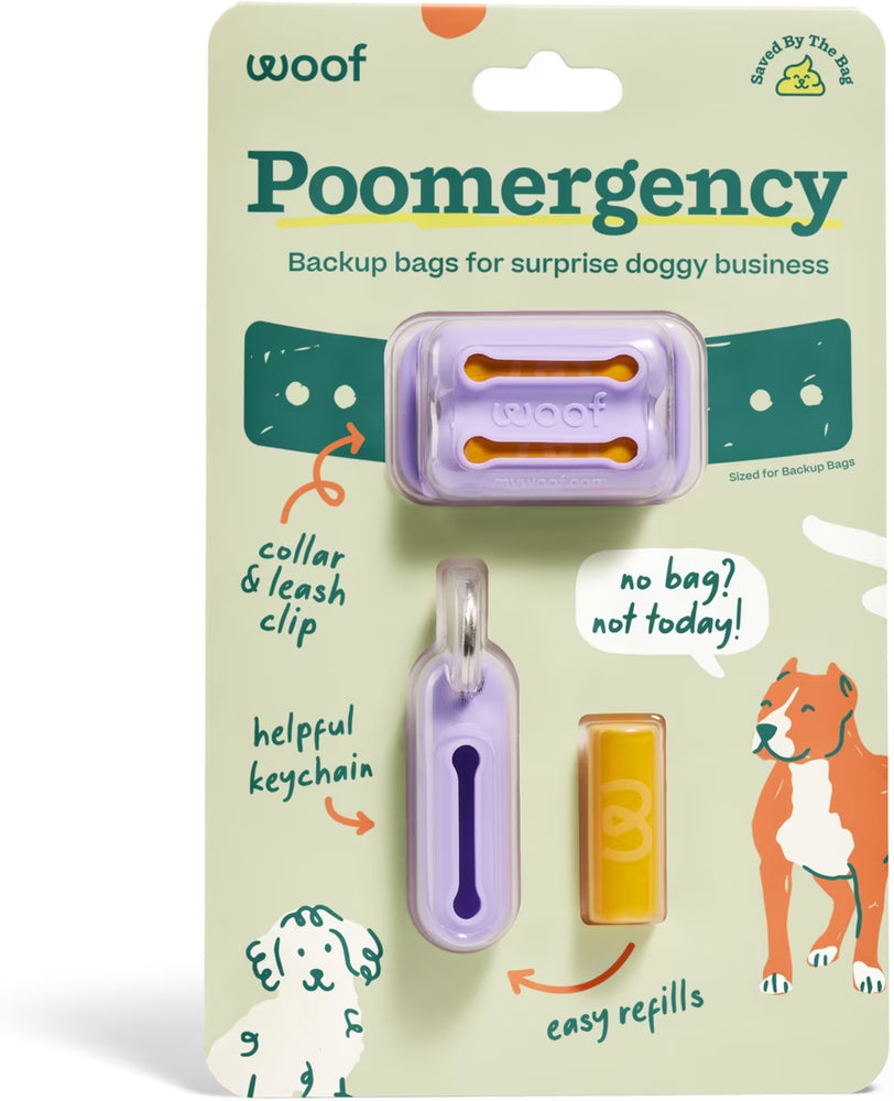 Woof Poomergency – Emergency Dog Poop Bag Holder