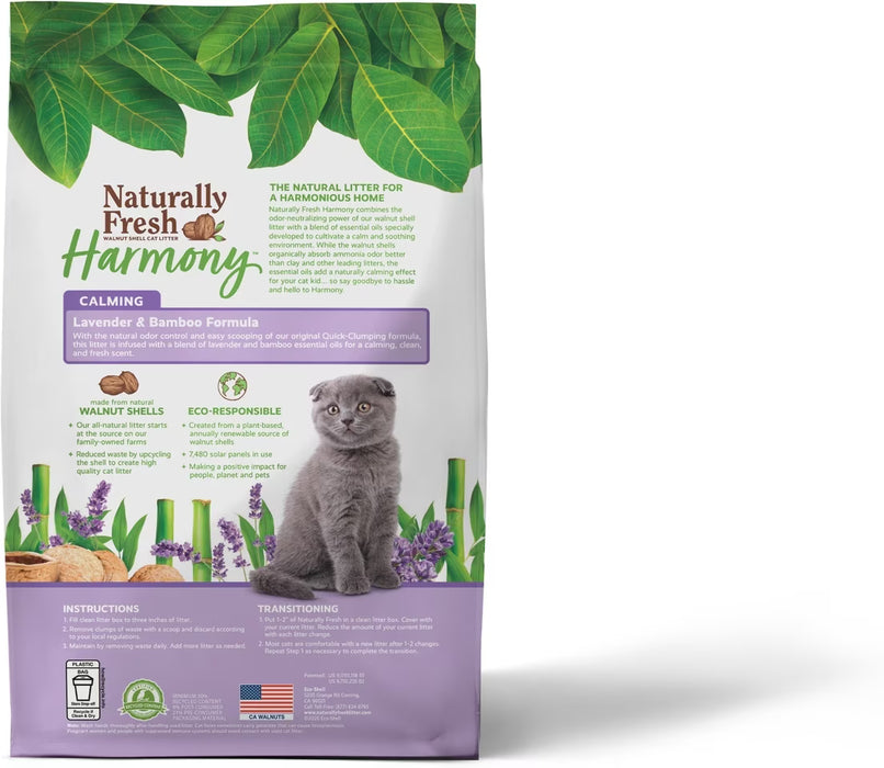 Naturally Fresh Harmony™ Lavender & Bamboo Clumping Walnut Cat Litter