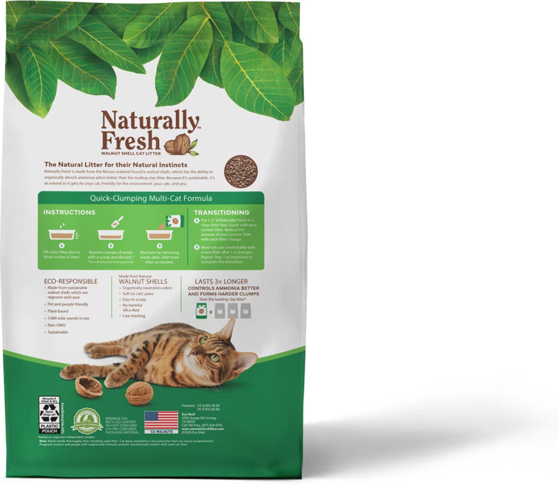 Naturally Fresh Quick-Clumping Walnut Cat Litter, Unscented