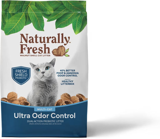 Naturally Fresh Ultra Odor Control Clumping Walnut Cat Litter, Unscented
