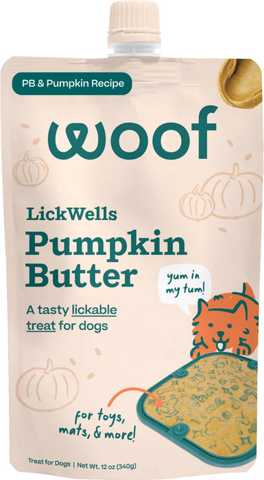 Woof LickWells – Squeezable Dog Wellness Spread, 12 oz