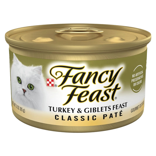 Fancy Feast Turkey & Giblets Feast in Gravy 3 oz Can