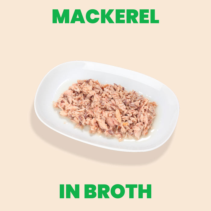 Almo Nature HQS Natural Mackerel In Broth Cat Food 2.47 Oz