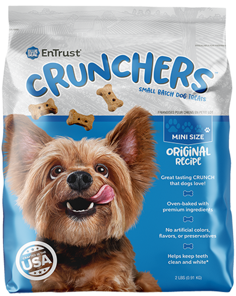 Blue Seal EnTrust Crunchers Small Batch Dog Treats – Original Recipe