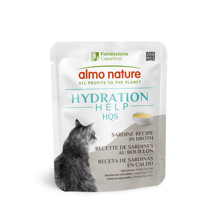 Almo Nature Hydration Help HQS Sardine Recipe in Broth