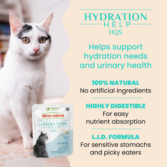 Almo Nature Hydration Help HQS Goat Milk