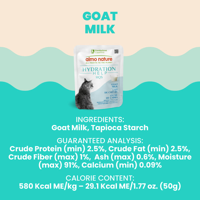 Almo Nature Hydration Help HQS Goat Milk
