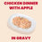 Almo Nature HQS La Cucina Chicken Dinner with Apple in Jelly Cat Food Pouch