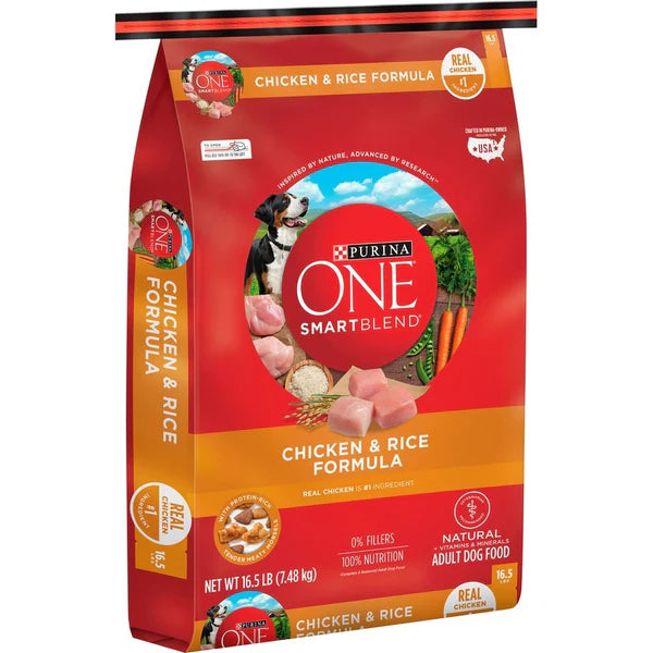 Purina One SmartBlend Chicken & Rice Dog 16.5 Lb