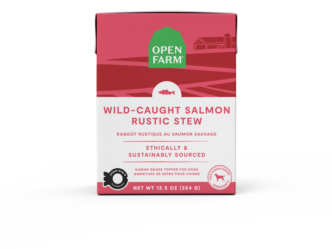Open Farm Rustic Stew Wet Dog Food, Wild-Caught Salmon, 12.5 Ounces