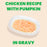 Almo Nature HQS Mousse Chicken Recipe With Pumpkin In Gravy Cat Food 2.47 Oz