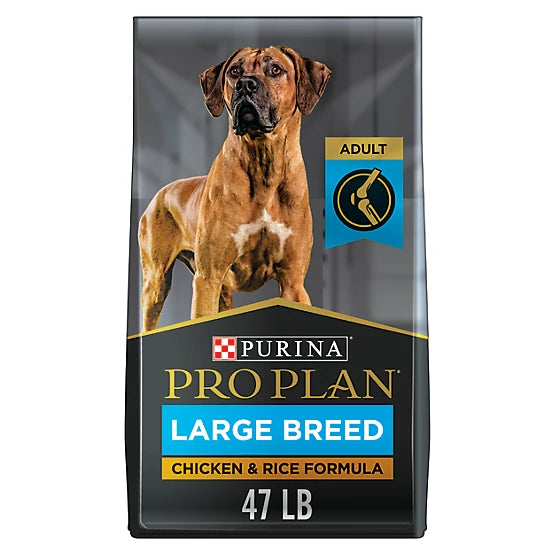 Purina Pro Plan Large Breed Chicken and Rice Adult Dry Dog Food 47 lb Bag